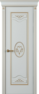 Межкомнатная дверь Аура ЛЧ92 Эмаль, RAL 7035 , 600/700/800/900*2000 мм.